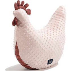 La Millou Kura Moo Meadow Plaid Μαξιλάρι Θηλασμού Εγκυμοσύνης & Relax Ροζ Μπορντό 50cm