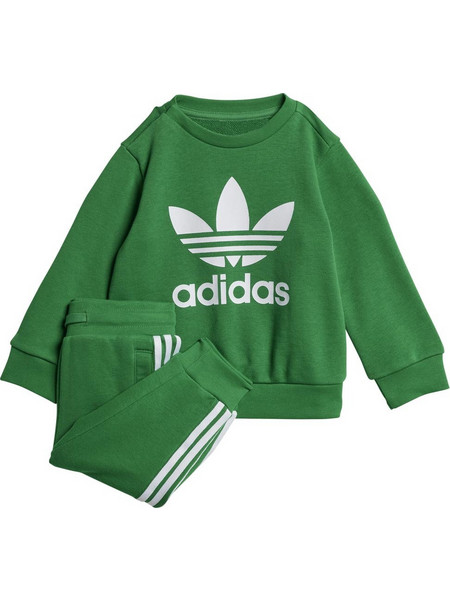 Adidas Βρεφικό Σετ Φόρμας Χειμωνιάτικο Πράσινο IX5153