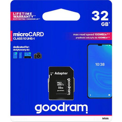 GoodRam M1AA microSDHC 32GB Class 10 U1 UHS-I 100MB/s + Adapter