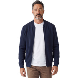 Ben Tailor Ανδρική Ζακέτα Πλεκτή με Φερμουάρ Navy Μπλε BENT.1930