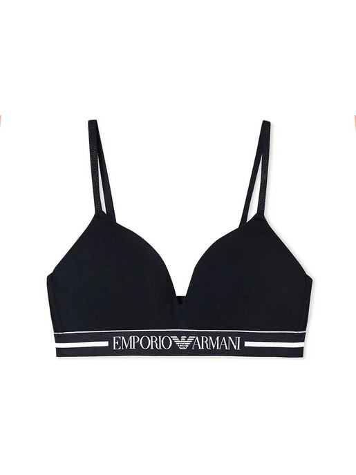 Emporio Armani Μπουστάκι με Ελαφριά Ενίσχυση χωρίς Μπανέλα Μαύρο EW000442AF19023-UC001