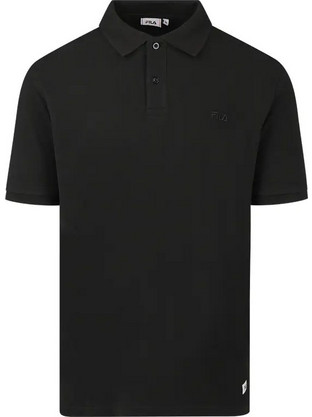 Fila Ανδρική Αθλητική Μπλούζα Polo Μαύρη APCDMS25004O