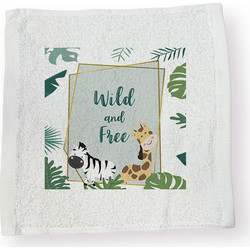 Bonjour Bebe Jungle Wild & Free Βρεφική Λαβέτα Ώμου 100% Βαμβακερή Λευκή
