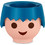 Lechuza Playmobil Αυτοποτιζόμενη Γλάστρα Εσωτερικού Χώρου Στρογγυλή Πλαστική Μπλε 21x15.75cm 19044