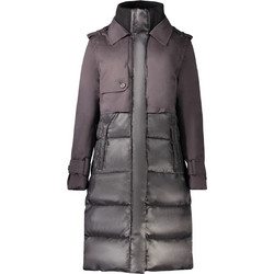Desigual Γυναικείο Μπουφάν Χειμωνιάτικο Puffer Μακρύ Μαύρο 26WWEW35-2000