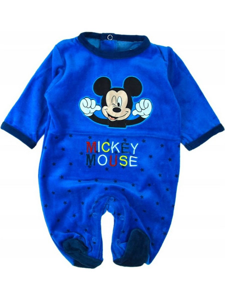 Disney Mickey Φορμάκι Μακρυμάνικo για Αγόρι Βελουτέ Μπλε 8030251