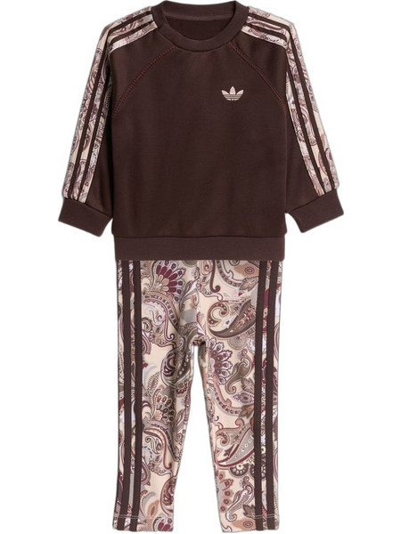 Adidas Liberty London Βρεφικό Σετ για Κορίτσι Χειμωνιάτικο Μπορντό Μπεζ KS1642