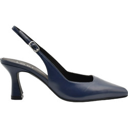 Lodi Γόβες Slingback Δερμάτινες με Λεπτό Χαμηλό Τακούνι Navy Μπλε GELINES-X-C0