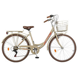 Orient Bikes City Classic 2026 Γυναικείο Ποδήλατο Πόλης 26" με 6 Ταχύτητες Μπεζ