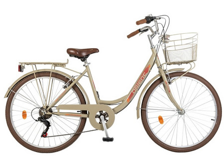 Orient Bikes City Classic 2026 Γυναικείο Ποδήλατο Πόλης 26" με 6 Ταχύτητες Μπεζ