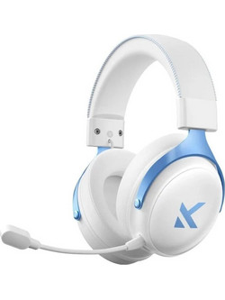 Mchose V9 Pro Ασύρματο Gaming Headset Over Ear White Blue