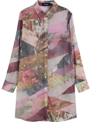 Desigual Nantes Mini Καθημερινό Φόρεμα Σεμιζιέ 26WWVW27-2058