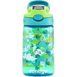 Contigo Dinos Παιδικό Παγούρι Πλαστικό BPA Free με Καλαμάκι Τιρκουάζ 420ml