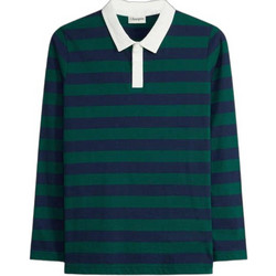 Bonprix Παιδικό Polo Μακρυμάνικο Navy Μπλε Πράσινο 928484