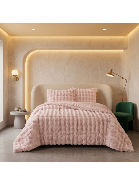 Beauty Home Κουβερτοπάπλωμα Μονό 160x240 Art 12664 Ροζ