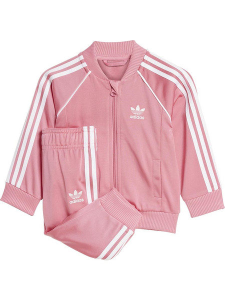 Adidas Βρεφικό Σετ Φόρμας για Κορίτσι Χειμωνιάτικο Ροζ IX5172
