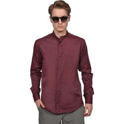 Berto Lucci Ανδρικό Πουκάμισο Μακρυμάνικο Slim Fit Καφέ 04262-1250-5008