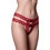 Milena By Paris Γυναικείο Sexy String Αυτοκινήτου με Δαντέλα Κόκκινο 6959