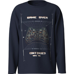 Name It Game Over Παιδικό T-Shirt Μακρυμάνικο Navy Μπλε 13259688-NAVY