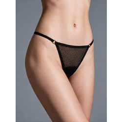 Milena By Paris Γυναικείο Sexy String Μαύρο 6984