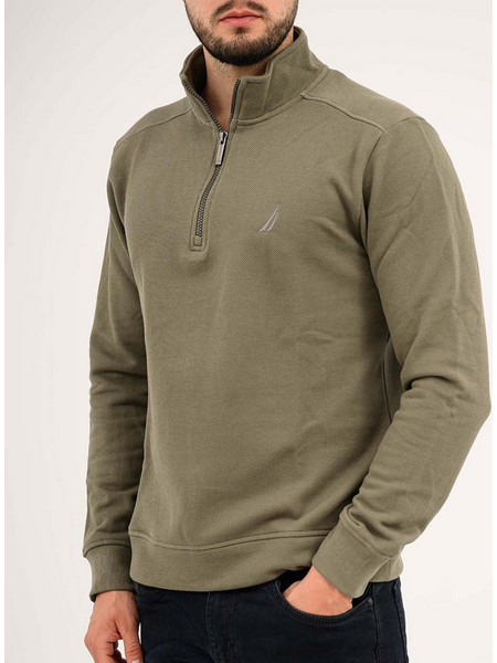 Nautica Ανδρικό Φούτερ Χακί 3NCK67070