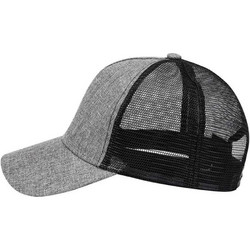 Karlowsky Ανδρικό Καπέλο Jockey με Δίχτυ Snapback Υφασμάτινο Γκρι