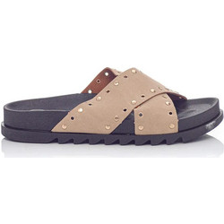 Sunshine Γυναικεία Σανδάλια Suede Ανατομικά Μπεζ 2567