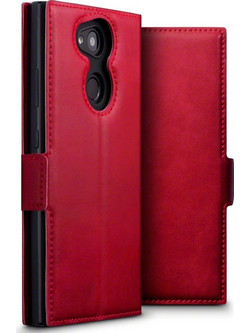 Terrapin Low Profile Leather Wallet Red (Xperia L2)