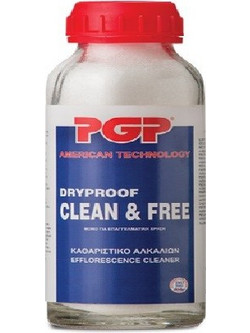 PGP CLEAN & FREE 350gr - Ειδικό καθαριστικό αλκαλίων & αλάτων των δομικών επιφανειών από τσιμέντο