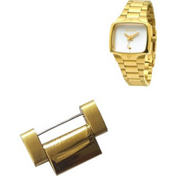 NIXON SMALL PLAYER EXTRA LINK SS GOLD