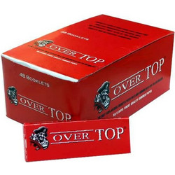 Χαρτάκια στριφτού Over Top κόκκινα (κουτί με 50 τσιγαρόχαρτα)