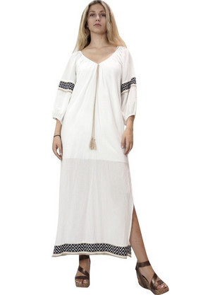 AGGEL Midi Καθημερινό Φόρεμα Μπεζ S19005