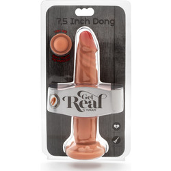 ToyJoy Get Real 7.5" Natural Ρεαλιστικό Dildo με Βεντούζα & Όρχεις 19cm Flesh
