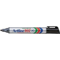 Ανεξίτηλος Μαρκαδόρος Artline 107 - Μαύρο |