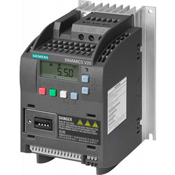 SINAMICS V20 200-240 V 1-phase-AC -10/+10 Rated power 0.75/1 PS with 150% overload for 60 sec. (6SL3210-5BB17-5UV1)