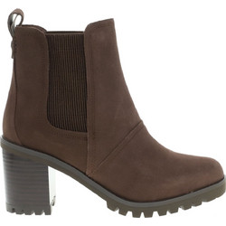 UGG Hazel Γυναικεία Μποτάκια Chelsea Suede Καφέ με Χοντρό Ψηλό Τακούνι 1103766