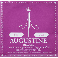 Augustine Regal Gold Set Σετ 6 Χορδές Κλασικής Κιθάρας Nylon Extra Hard Tension