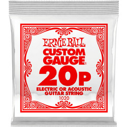 Ernie Ball 1020 Χορδή Ηλεκτρικής / Ακουστικής Κιθάρας Plain Steel 20"