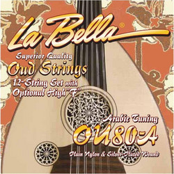La Bella OU-80A Σετ 12 Χορδές Ούτι Nylon 1/2