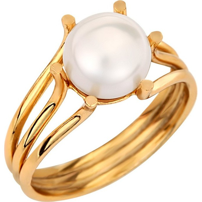 Tania Xryso Daxtylidi Me Lefki Perla Kosmimata Daxtylidia Jewelry Tania Gold Pearl Ring
