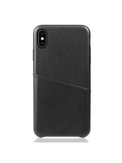 Pocket Leather Case iPhone XS Max - Black