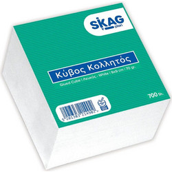 Ανταλλακτικά Κύβου Κολλητά Skag 9x9cm Λευκά 700 Φύλλα 214902