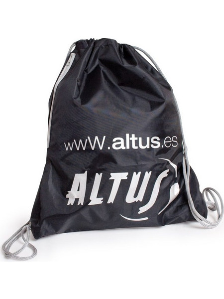 Altus Sport Bag Τσάντα Πλάτης Γυμναστηρίου Μαύρη Ασημί