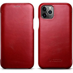 iCarer Curved Edge Vintage Leather Red (iPhone 11 Pro)