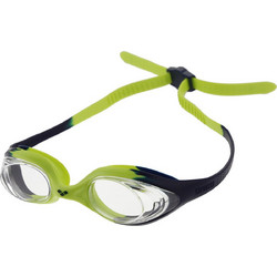 Arena Spider Junior Παιδικά Γυαλάκια Κολύμβησης Αντιθαμβωτικά Μαύρα Lime