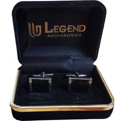 Legend - DK-79 - Silver/Black - Μανικετόκουμπα - black
