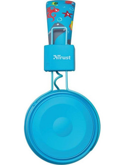 Trust 23607 Comi Kids Ασύρματα Bluetooth Παιδικά Ακουστικά On Ear Γαλάζια