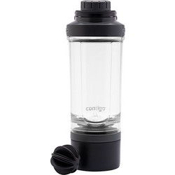 Εύχρηστο Σέικερ Shake Go Fit Black W/ Protein 650ml