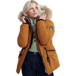 Superdry Γυναικείο Μπουφάν Χειμωνιάτικο Softshell Μακρύ Πορτοκαλί W5000004A-IL8