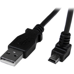 StarTech USB-A to Down Angle Mini USB-B Cable 2m